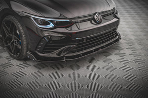 Maxton frontsplitter til Volkswagen Golf R Hatchback / Variant Mk8 – blank sort – billede 1 af 5