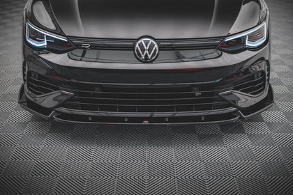 Maxton frontsplitter til Volkswagen Golf R Hatchback / Variant Mk8 – blank sort – billede 2 af 5