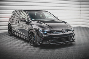 Maxton frontsplitter til Volkswagen Golf R Hatchback / Variant Mk8 – blank sort – billede 3 af 5