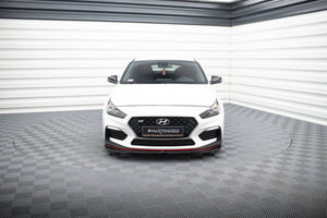 Maxton frontsplitter til Hyundai I30 N Mk3 Hatchback / Fastback – blank sort – billede 2 af 6