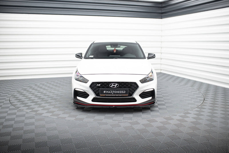 Maxton frontsplitter til Hyundai I30 N Mk3 Hatchback / Fastback – blank sort – billede 2 af 6