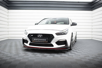 Maxton frontsplitter til Hyundai I30 N Mk3 Hatchback / Fastback – blank sort – billede 1 af 6