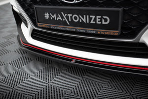 Maxton frontsplitter til Hyundai I30 N Mk3 Hatchback / Fastback – blank sort – billede 3 af 6