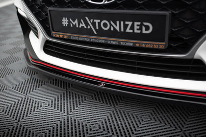 Maxton frontsplitter til Hyundai I30 N Mk3 Hatchback / Fastback – blank sort – billede 3 af 6