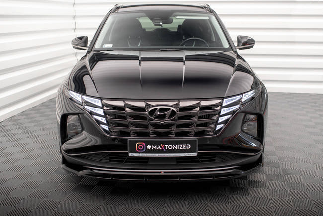 Maxton Front Splitter V.2 Hyundai Tucson Mk4 - Gloss Black