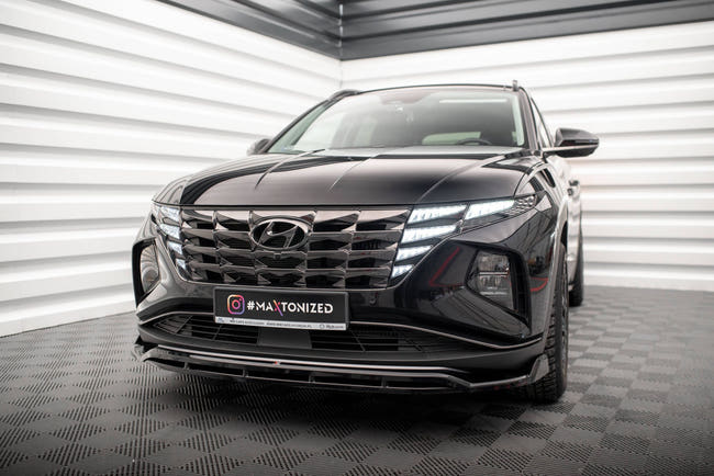 Maxton Front Splitter V.2 Hyundai Tucson Mk4 - Gloss Black