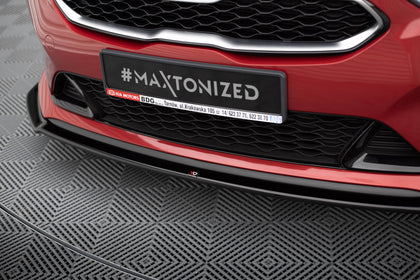 Maxton Front Splitter V.2 Kia Proceed Gt Mk 3 - Gloss Black