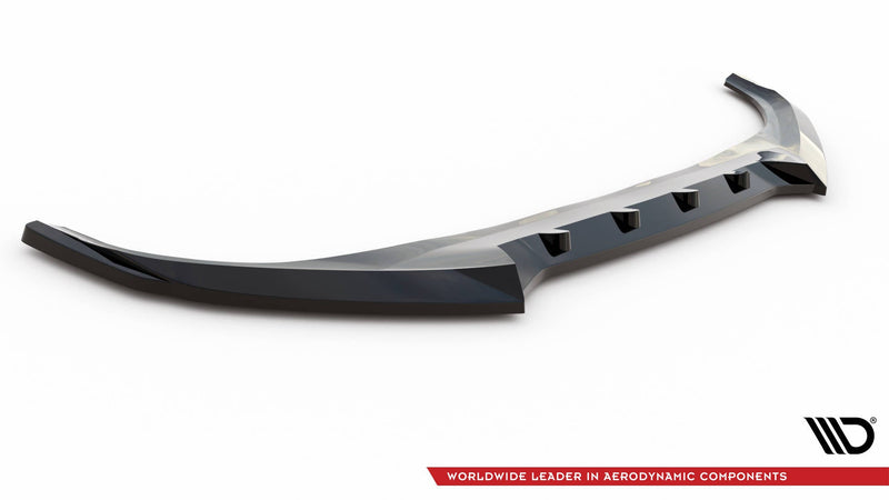 Maxton Front Splitter V.2 Kia Ev6 Gt-Line Mk1 - Gloss Black