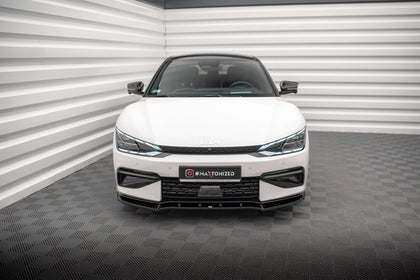 Maxton Front Splitter V.2 Kia Ev6 Gt-Line Mk1 - Gloss Black