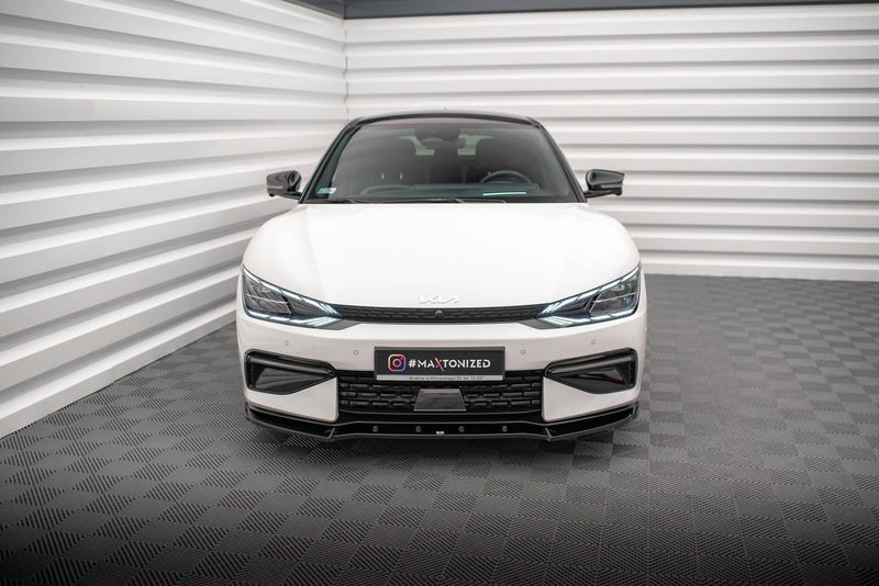 Maxton Front Splitter V.2 Kia Ev6 Gt-Line Mk1 - Gloss Black