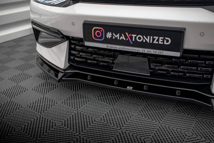 Maxton Front Splitter V.2 Kia Ev6 Gt-Line Mk1 - Gloss Black