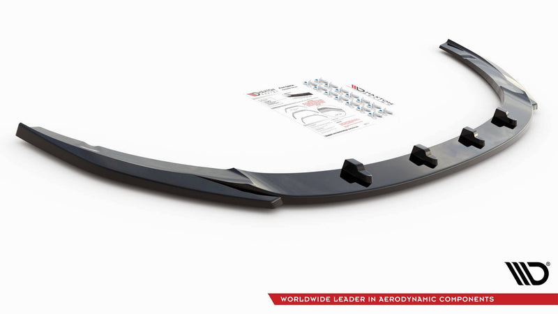 Maxton frontsplitter til Kia Optima Mk4 – blank sort – billede 4 af 5