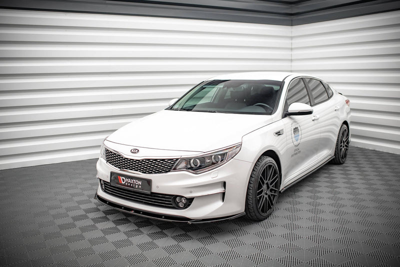 Maxton frontsplitter til Kia Optima Mk4 – blank sort – billede 1 af 5