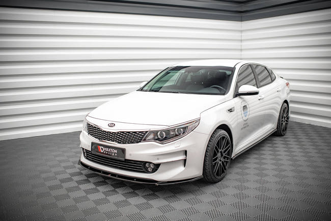 Maxton frontsplitter til Kia Optima Mk4 – blank sort – billede 1 af 5