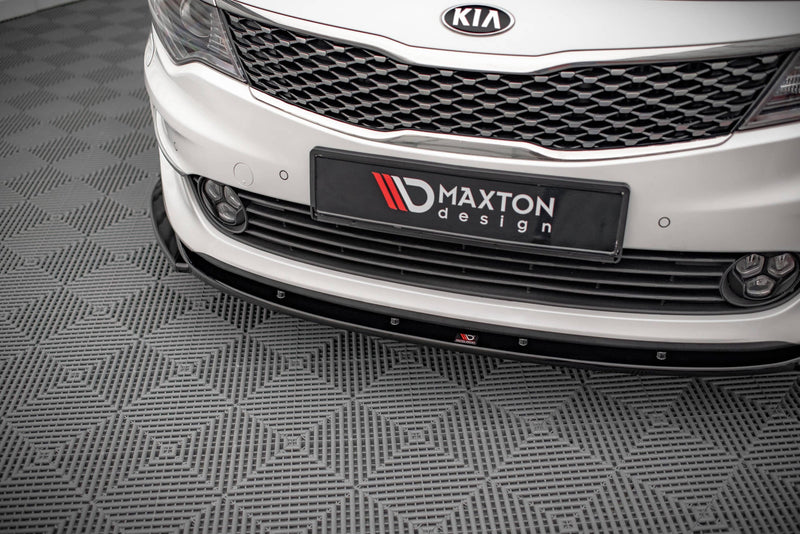 Maxton frontsplitter til Kia Optima Mk4 – blank sort – billede 3 af 5