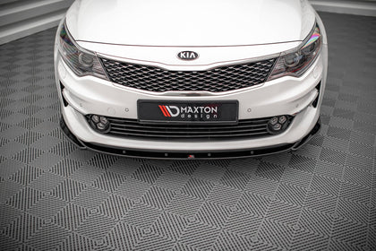 Maxton frontsplitter til Kia Optima Mk4 – blank sort – billede 2 af 5