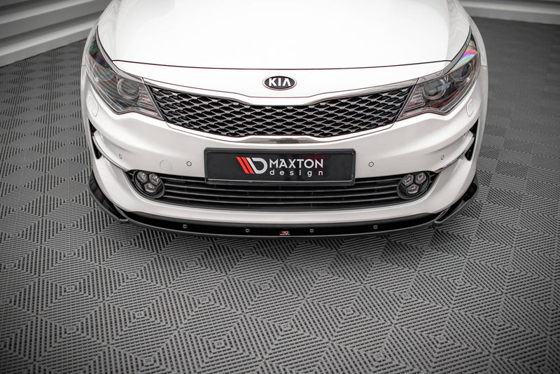 Maxton frontsplitter til Kia Optima Mk4 – blank sort – billede 2 af 5