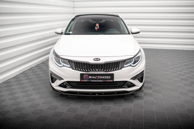 Maxton Front Splitter V.2 Kia Optima Mk4 Facelift - Gloss Black