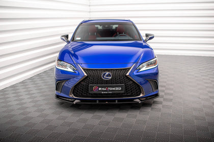 Maxton frontsplitter til Lexus ES F Sport Mk7 – blank sort – billede 2 af 5