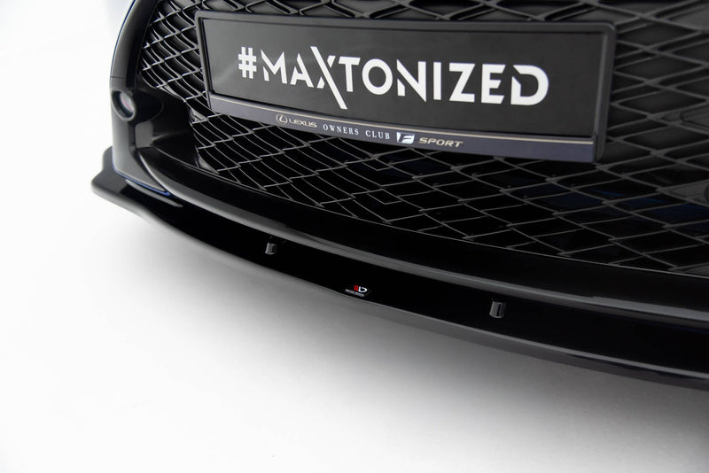 Maxton frontsplitter til Lexus RC Mk1 – blank sort – billede 3 af 6