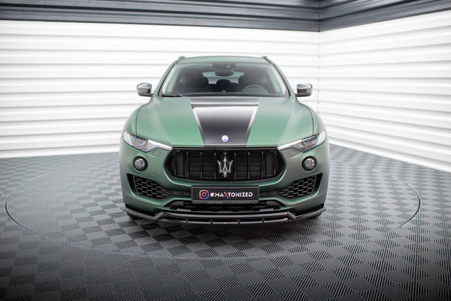 Maxton Front Splitter V.2 Maserati Levante Mk1 - Gloss Black