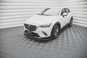 Maxton Front Splitter V.2 Mazda Cx-3 - Gloss Black