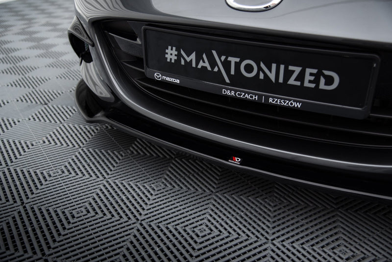 Maxton Front Splitter V.2 Mazda Mx-5 Iv - Gloss Black