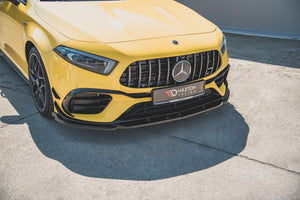 Maxton frontsplitter til Mercedes-AMG A 45 S Aero Pack W177 – blank sort – billede 1 af 6