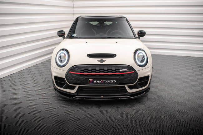 Maxton Front Splitter V.2 Mini Cooper Clubman John Cooper Works F54 Facelift - Gloss Black