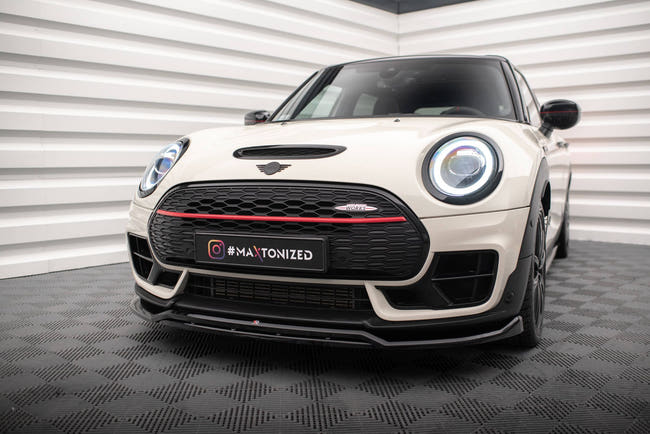 Maxton Front Splitter V.2 Mini Cooper Clubman John Cooper Works F54 Facelift - Gloss Black