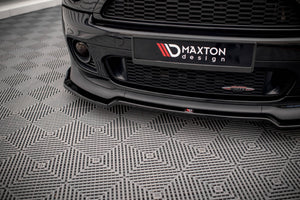 Maxton Front Splitter V.2 Mini Cooper John Cooper Works R56 - Gloss Black