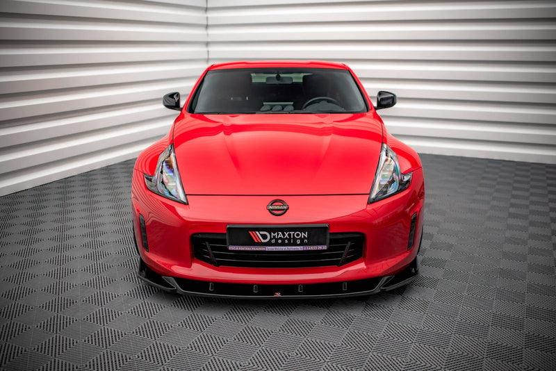 Maxton frontsplitter til Nissan 370Z Facelift – blank sort – billede 2 af 5
