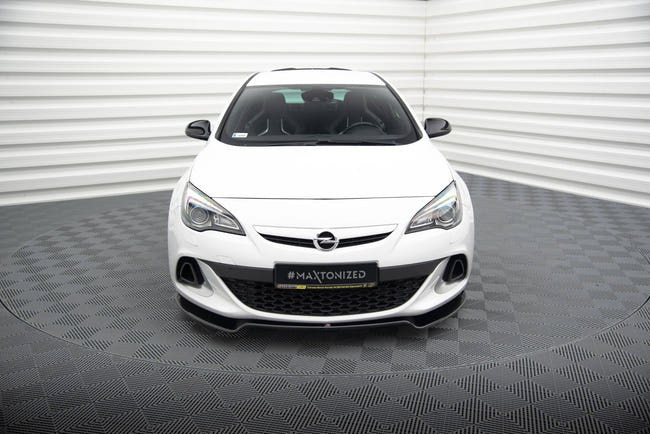 Maxton Front Splitter Opel Astra J Opc / Vxr V.2 - Gloss Black