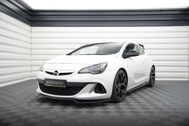 Maxton Front Splitter Opel Astra J Opc / Vxr V.2 - Gloss Black