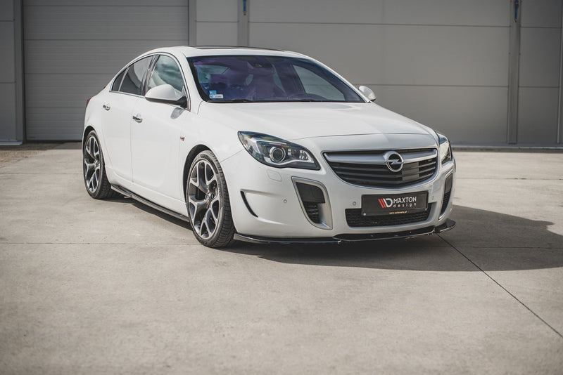 Maxton frontsplitter til Opel Insignia Mk. 1 OPC Facelift – blank sort – billede 1 af 6