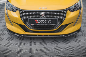 Maxton frontsplitter til Peugeot 208 Mk2 – blank sort – billede 2 af 4