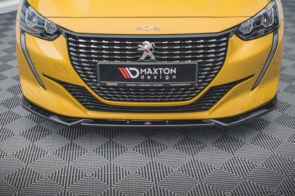 Maxton frontsplitter til Peugeot 208 Mk2 – blank sort – billede 2 af 4
