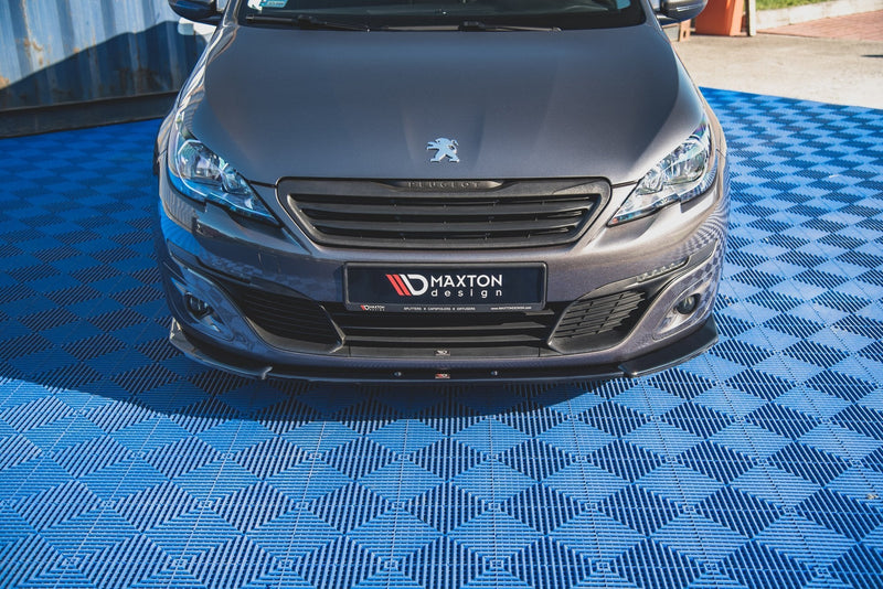 Maxton frontsplitter til Peugeot 308 Mk2 – blank sort – billede 2 af 6