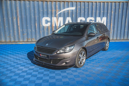 Maxton frontsplitter til Peugeot 308 Mk2 – blank sort – billede 4 af 6