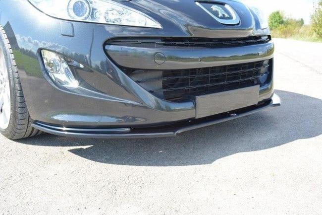 Maxton Front Splitter V.2 Peugeot Rcz  - Gloss Black