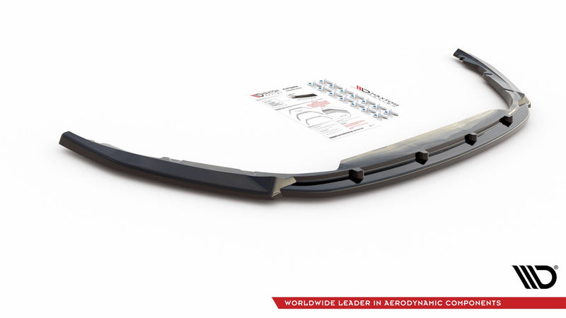 Maxton frontsplitter til Renault Clio Mk5 – blank sort – billede 4 af 5