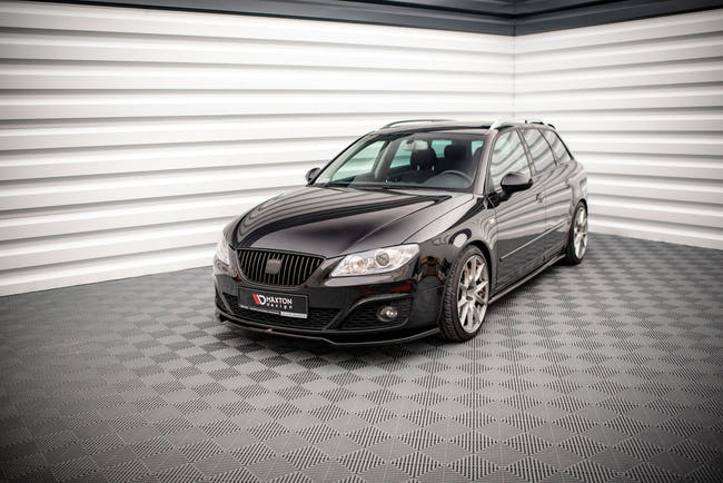 Maxton frontsplitter til Seat Exeo – blank sort – billede 1 af 5