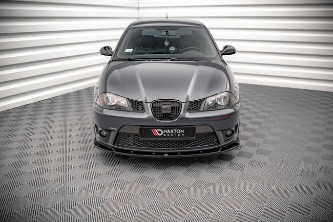 Maxton frontsplitter til Seat Ibiza Cupra Mk3 – blank sort – billede 2 af 5