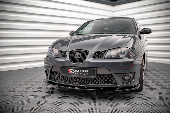 Maxton frontsplitter til Seat Ibiza Cupra Mk3 – blank sort – billede 1 af 5