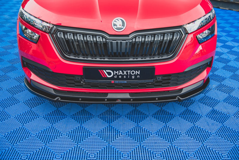 Maxton frontsplitter til Skoda Kamiq Mk1 – blank sort – billede 2 af 7