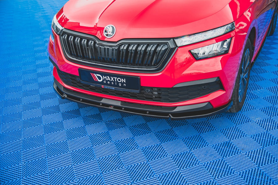 Maxton frontsplitter til Skoda Kamiq Mk1 – blank sort – billede 1 af 7