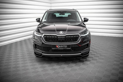 Maxton frontsplitter til Skoda Kodiaq Mk1 Facelift – blank sort – billede 2 af 4