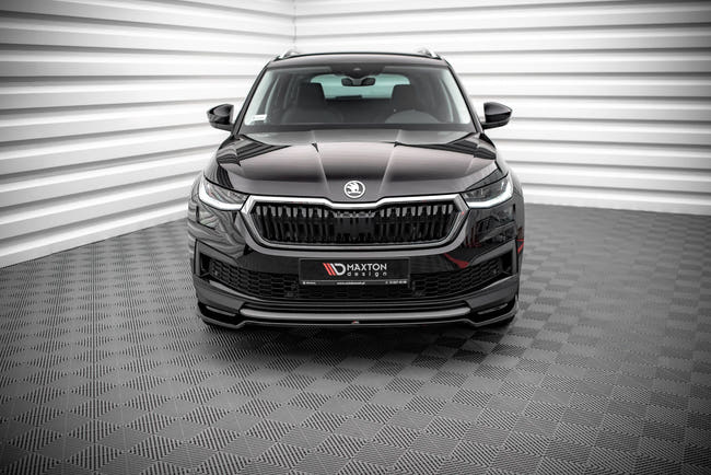 Maxton frontsplitter til Skoda Kodiaq Mk1 Facelift – blank sort – billede 2 af 4