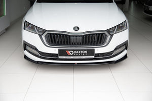 Maxton frontsplitter til Skoda Octavia Mk4 – blank sort – billede 2 af 7