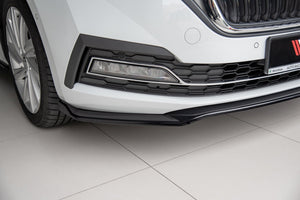 Maxton frontsplitter til Skoda Octavia Mk4 – blank sort – billede 4 af 7